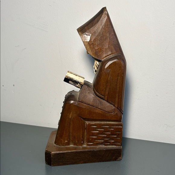 Wooden Monk Sculpture - Picture 5 of 9